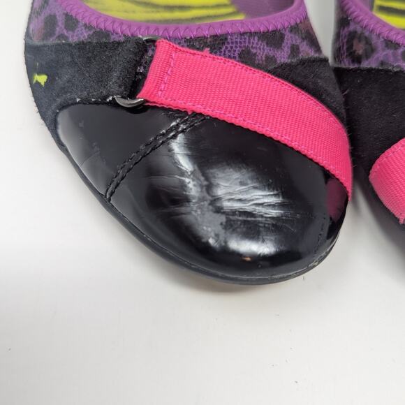 Puma Ballet Flats Puma Sport Lifestyle Bixley Animal Print Shoes Black Size 9 - Picture 6 of 13